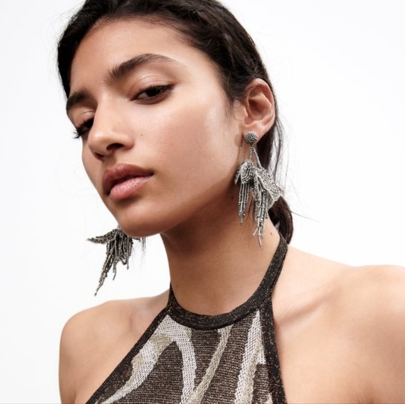 ZARA Floral Earrings - Picture 3 of 11